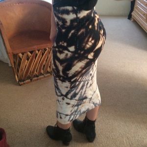 Hard Tail tie dye pencil skirt